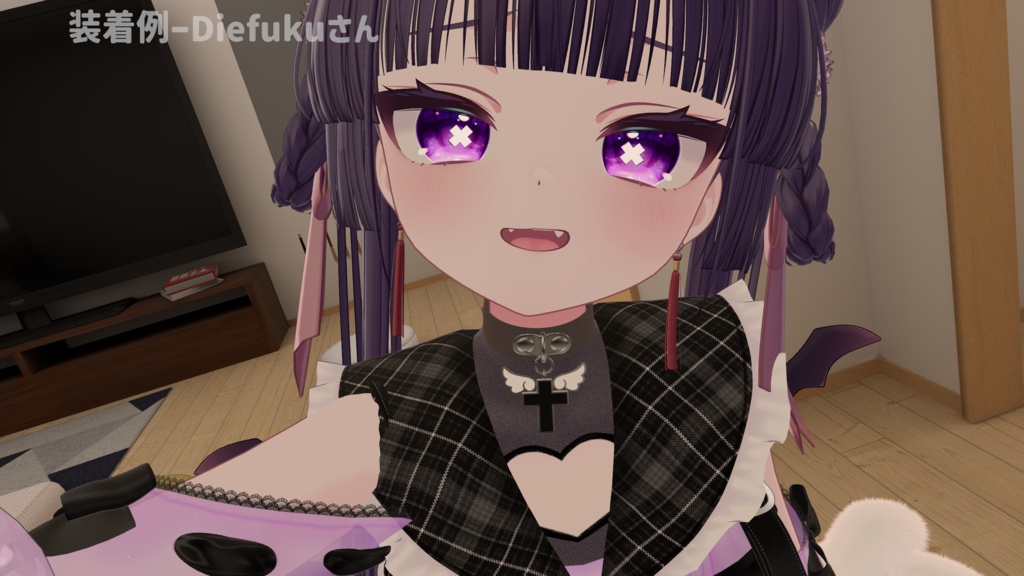 【シフォン・ショコラ対応】クロス付きチョーカー【無料】