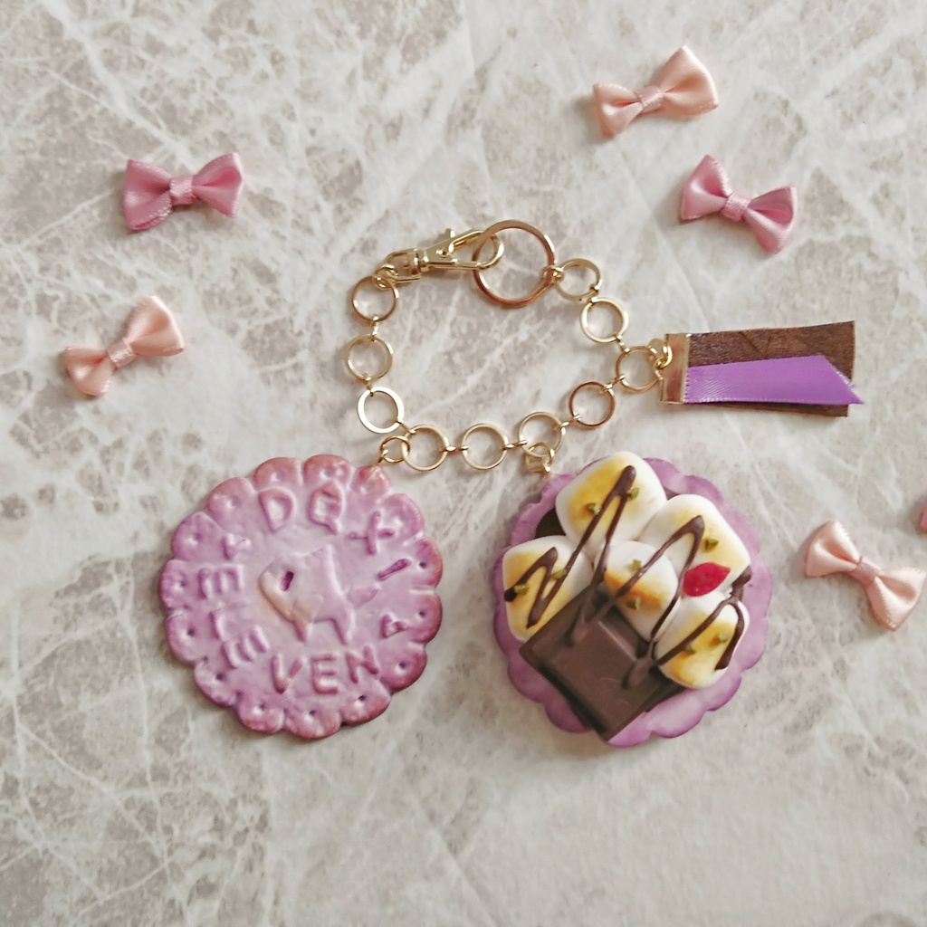 勇者と相棒のスモアバッグチャーム