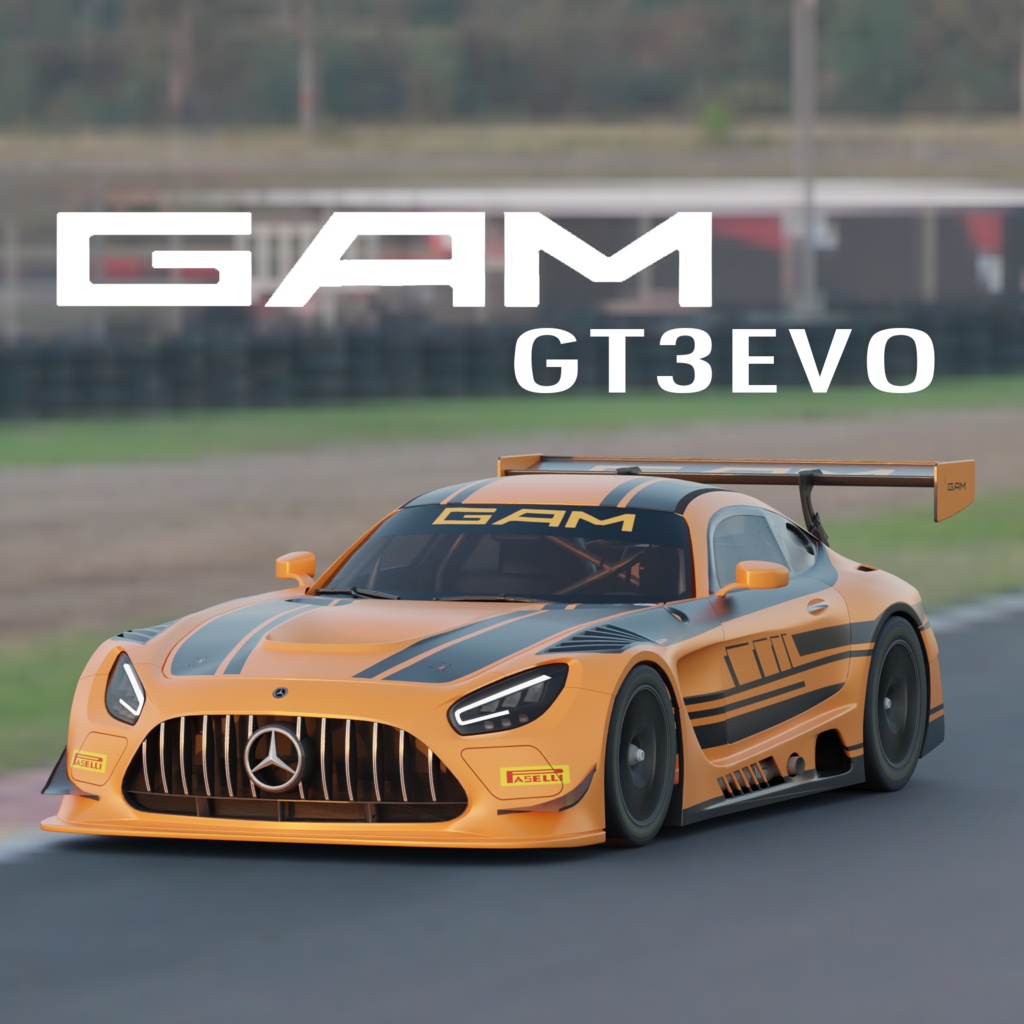【3Dモデル】Meralis Beronz GAM GT3 EVO 内装付き