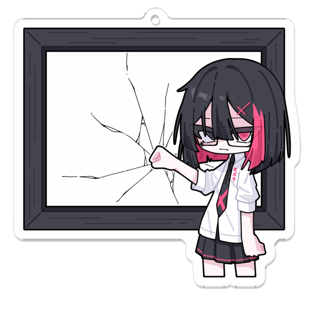 額縁アクリルキーホルダー