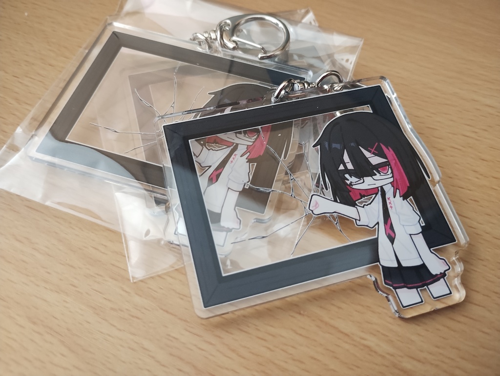 額縁アクリルキーホルダー