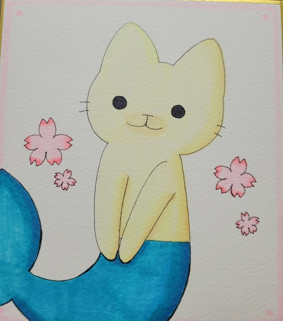 ねこようかいのぱふぇちゃん色紙