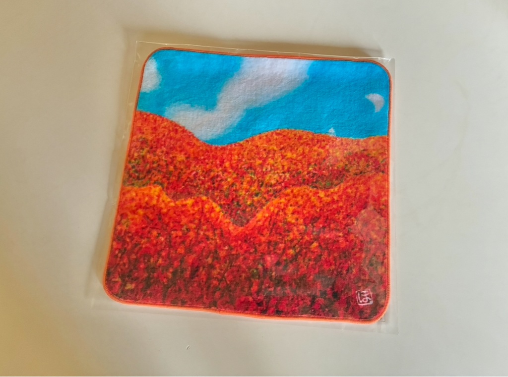 堀口忠彦遺作　The last autumn〜最後の秋　タオルハンカチ