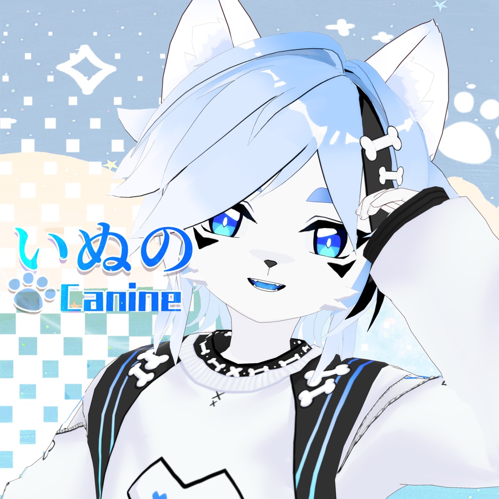 [vrm/vroid/vrc]オリジナル3Dモデル "Canine"