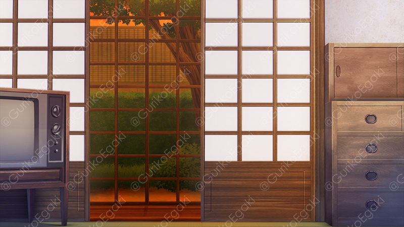 「昭和の居間」背景セット