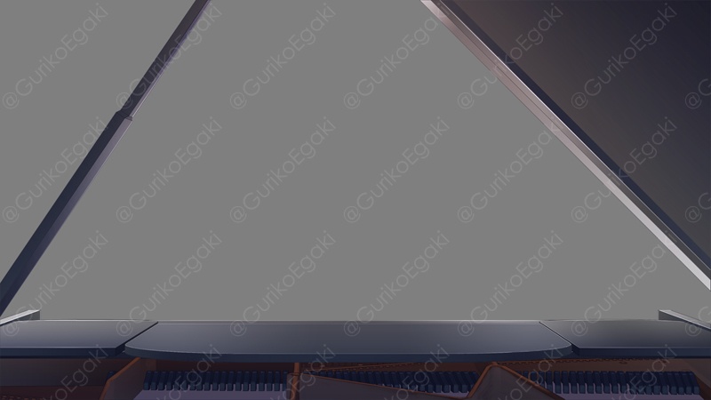 【弾き語り用】グランドピアノ背景素材