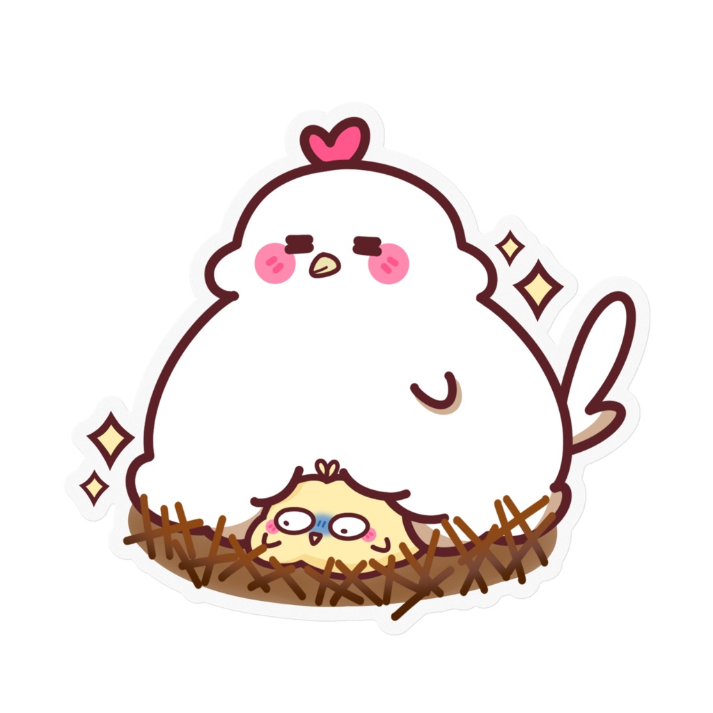 Chickin Clear Sticker