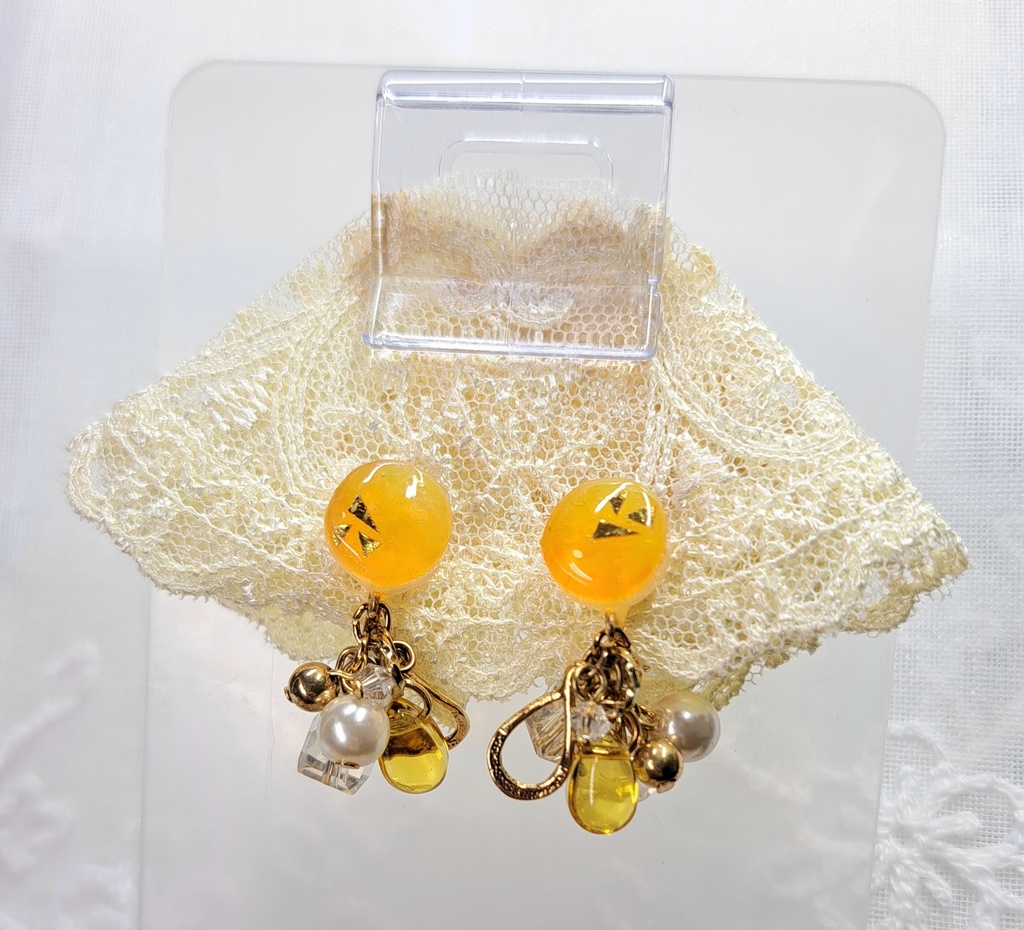 オレンジムースケーキイヤリング