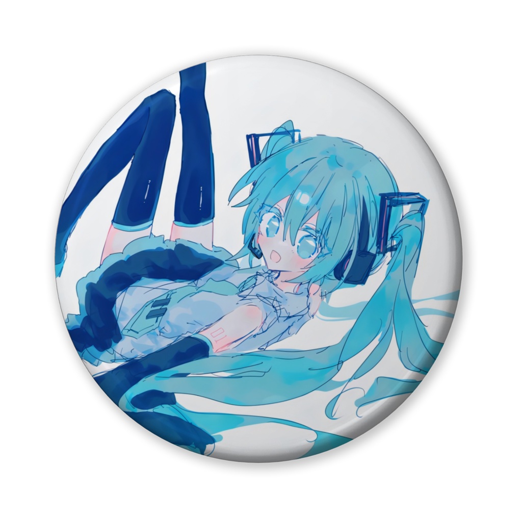 ミクさん 缶バッジ
