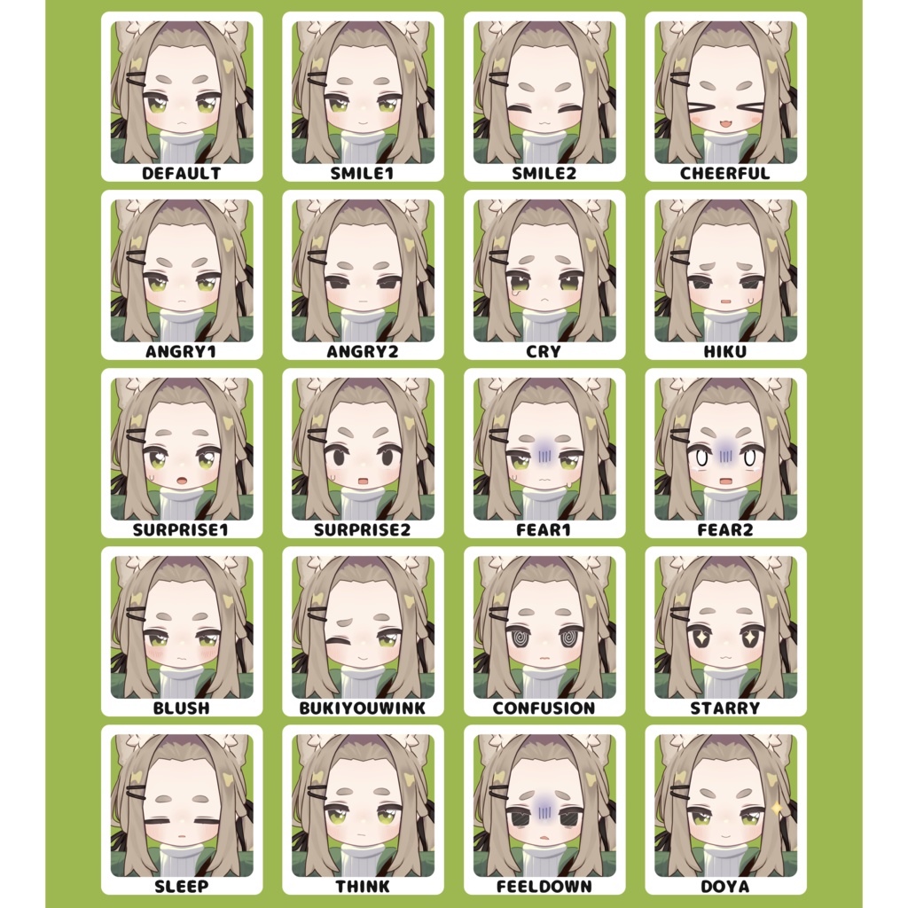 【キプフェル用】Eye Texture&Face Animation「きゅるっとアイ」