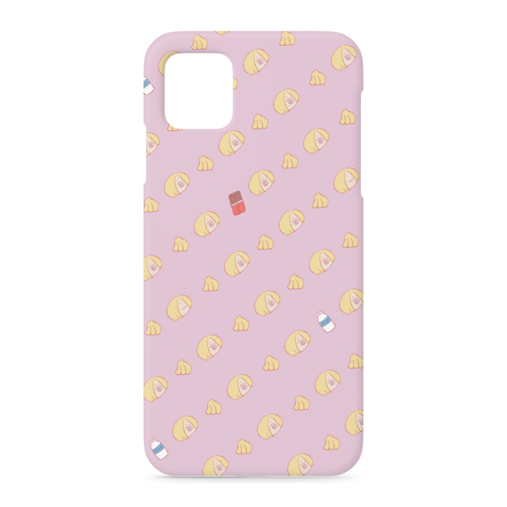 小梅×バナナ iPhoneケース ピンク