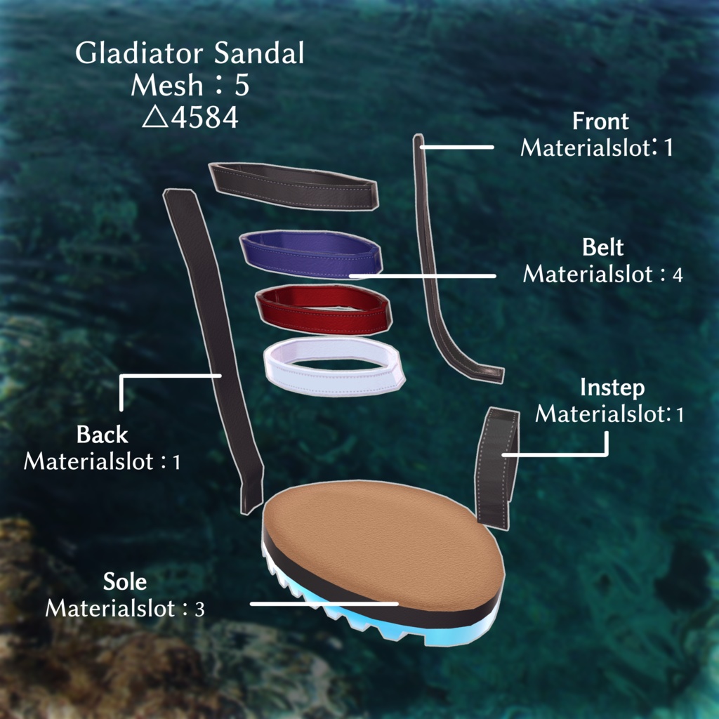 グラディエーターサンダル【悪魔リーマン専用】