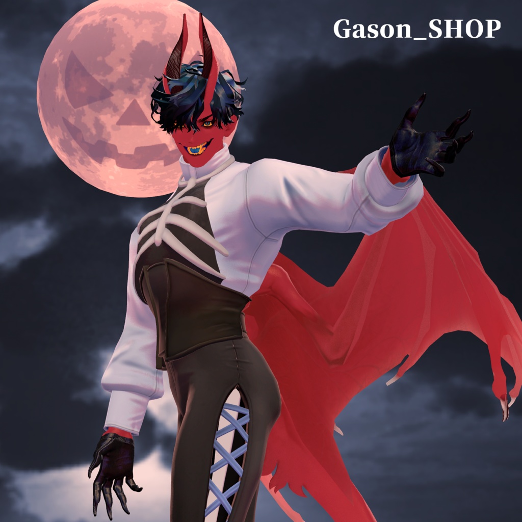 【VRC衣装】Trick Skeleton【悪魔リーマン専用】