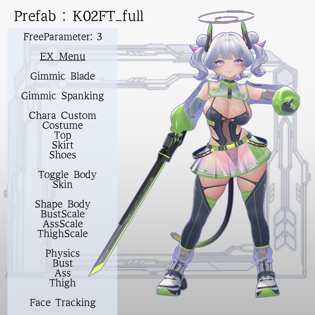 K02/ケーツー顔トラアドオン < K02 Face Tracking add-on >