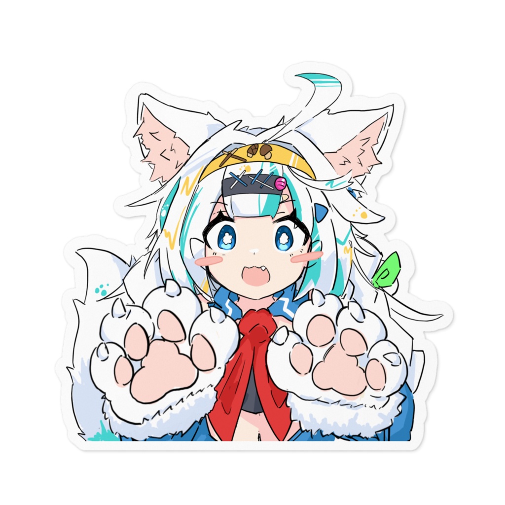 さくら🌸ステッカー　けもみみ