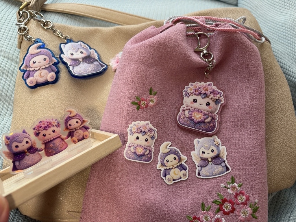 月花キラリ オリジナルグッズ 豪華7点セット アクキー アクスタ ステッカー