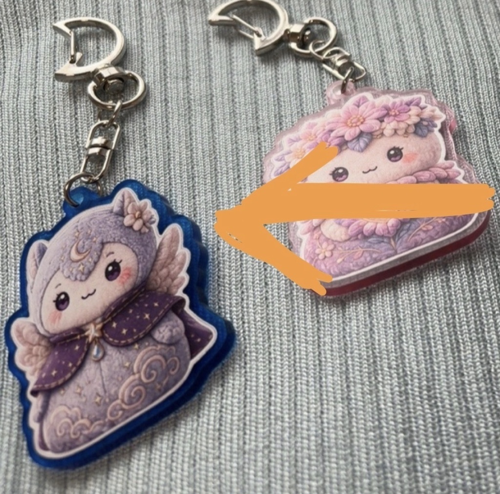 月花キラリ まもりのつばさ アクリルキーホルダー オリジナルグッズ