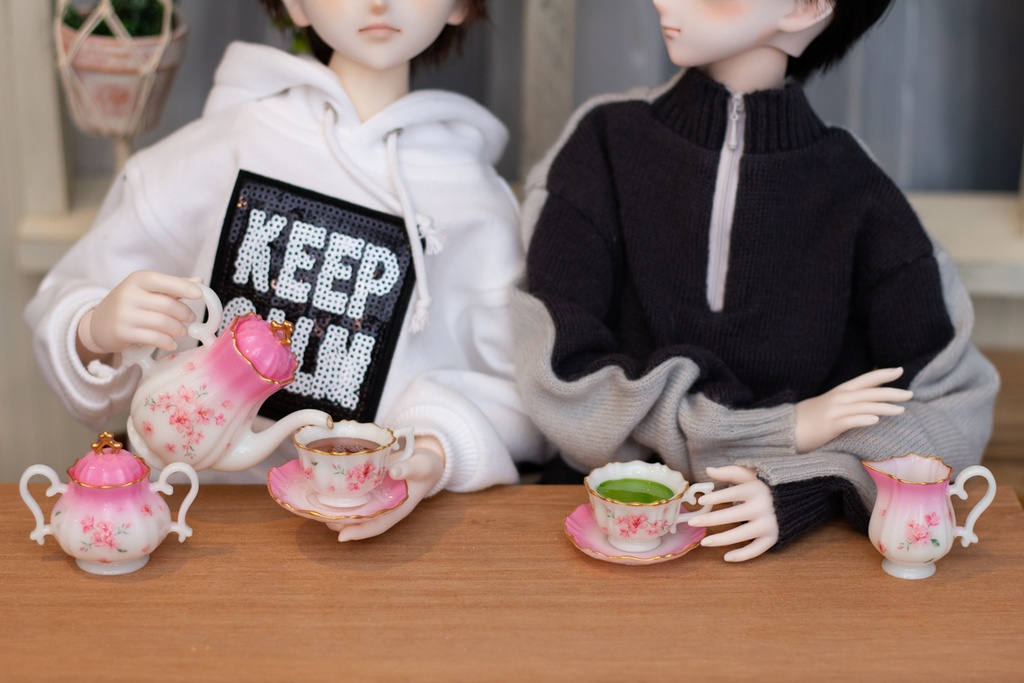 ドールサイズティーセット【サクラ】