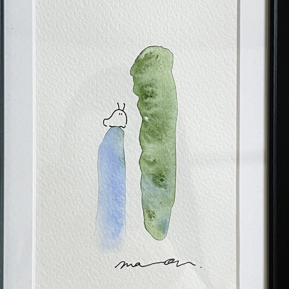 【原画】水彩抽象画 何者でもない君ver