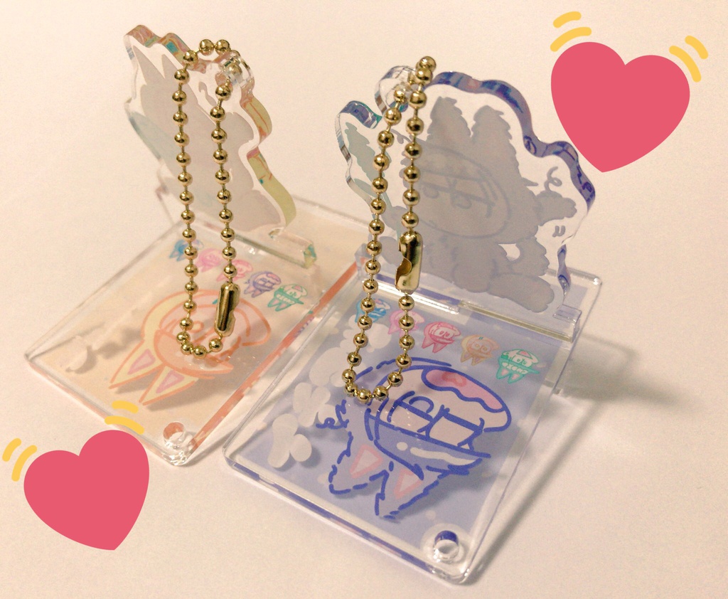 ねこまつさんアクキー(スマホスタンド)