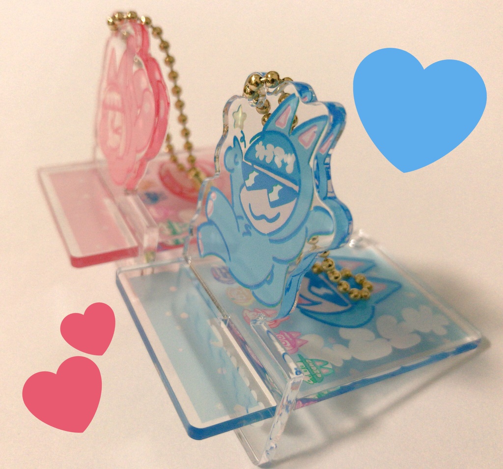 ねこまつさんアクキー(スマホスタンド)