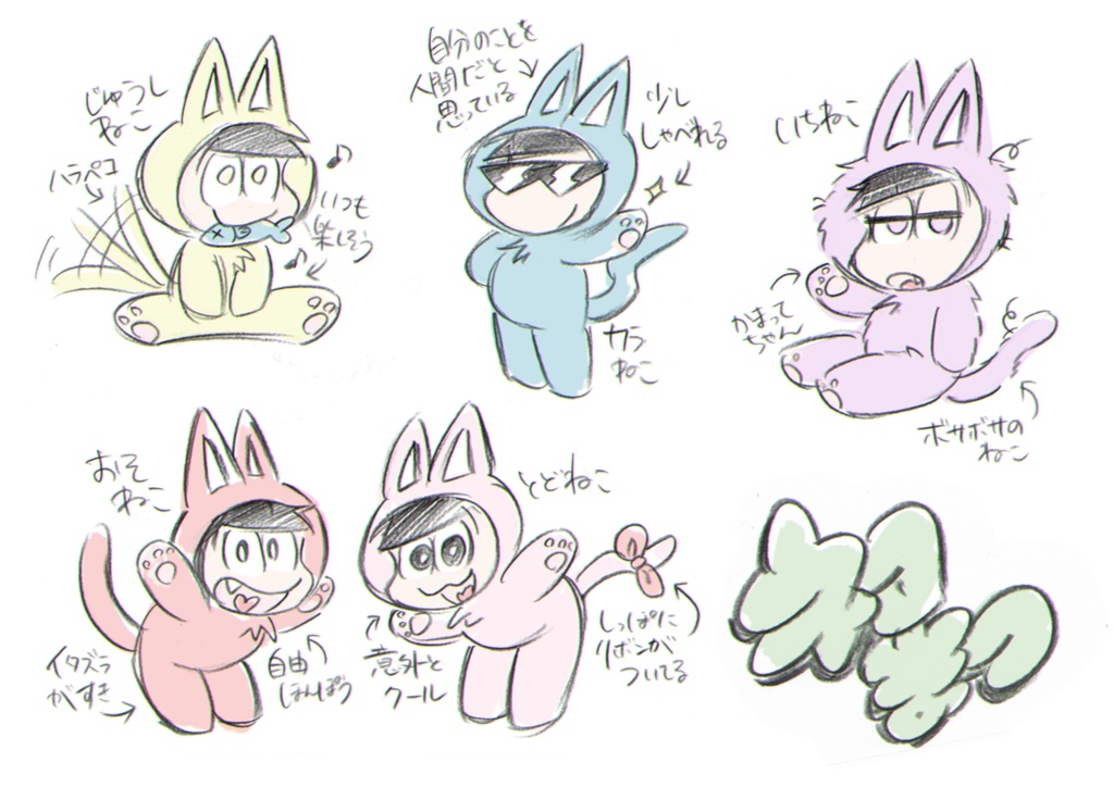 ねこまつさんアクキー(スマホスタンド)