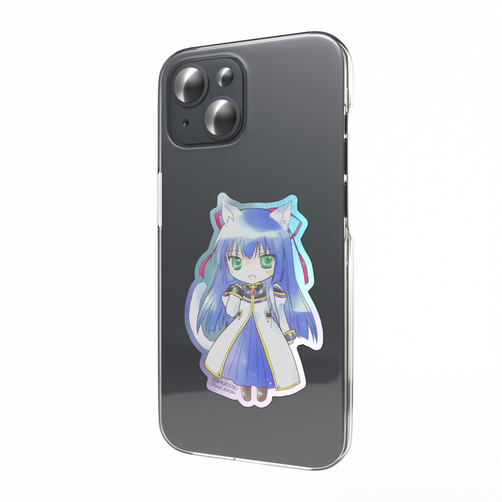 猫耳ちとせ オーロラスマホステッカー