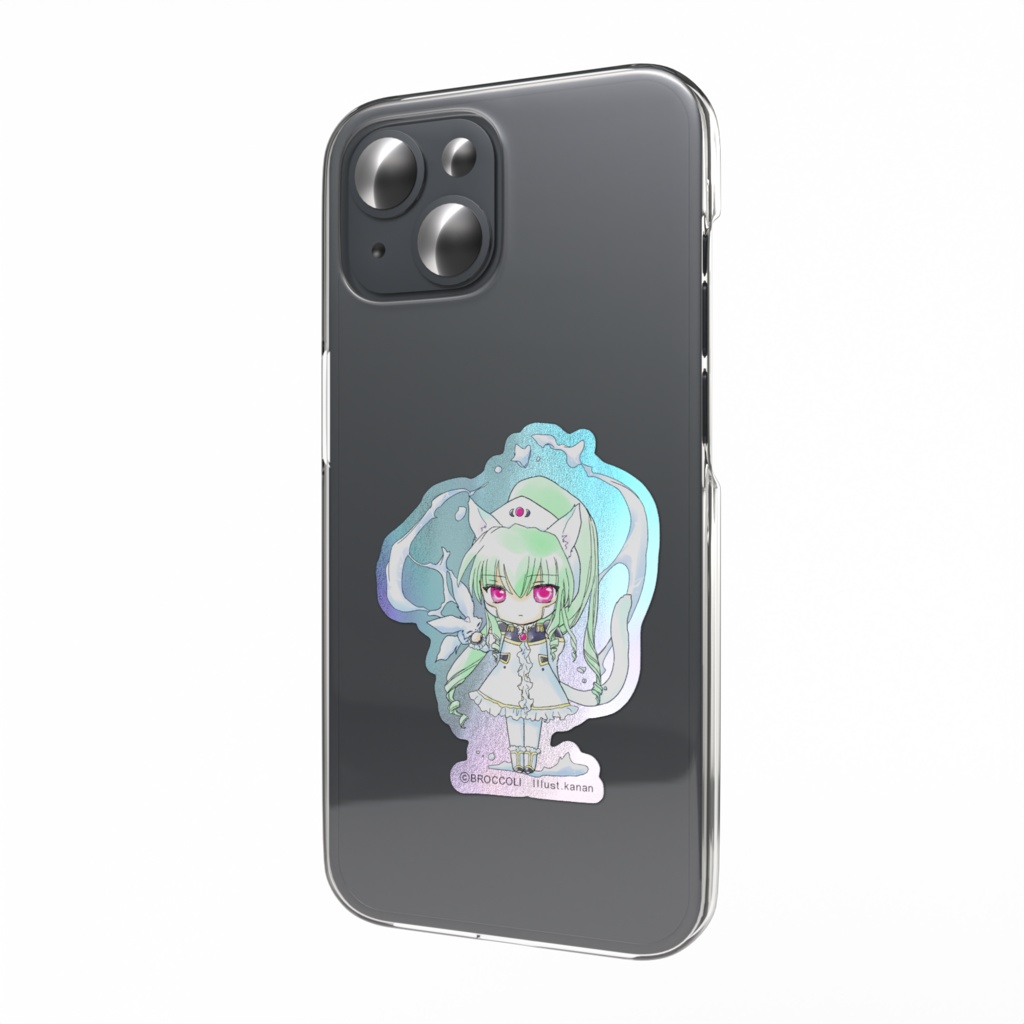 猫耳ヴァニラ オーロラスマホステッカー