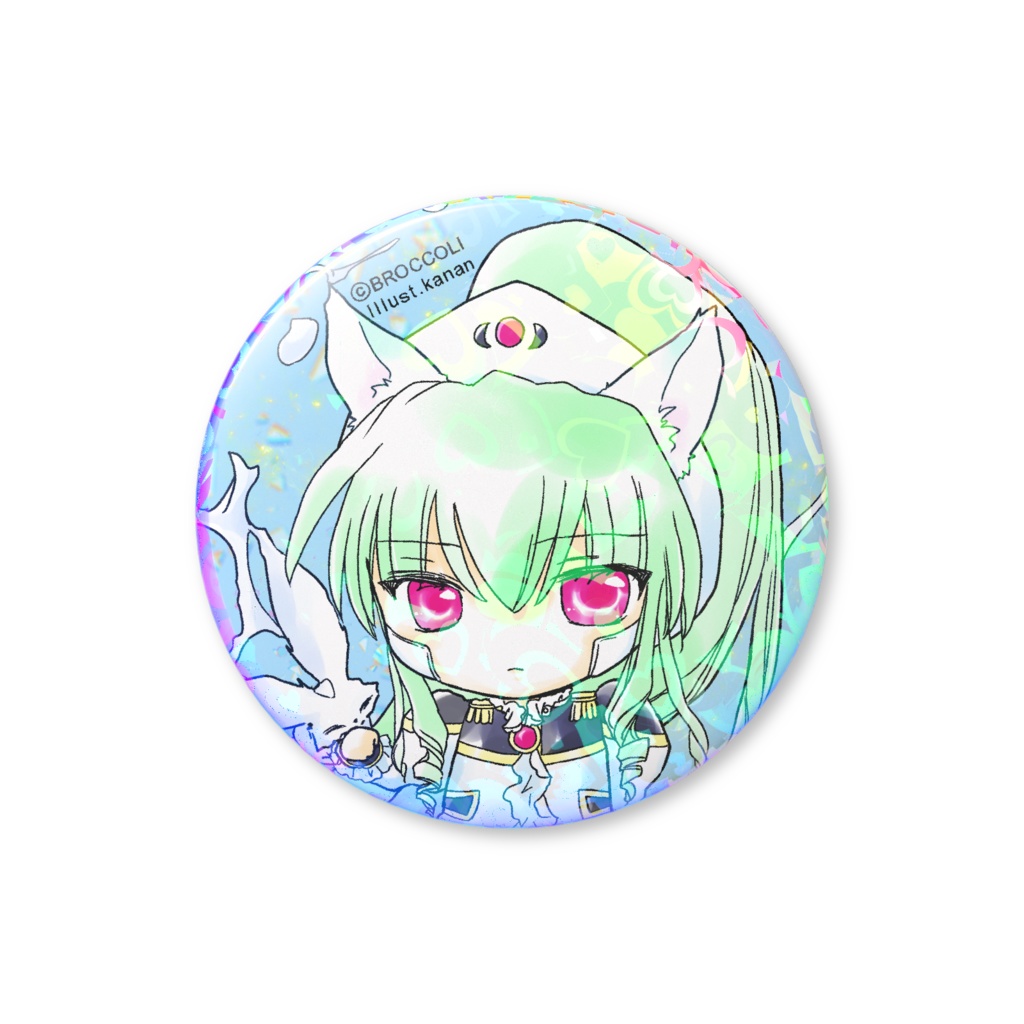 猫耳ヴァニラ ホログラム缶バッジ