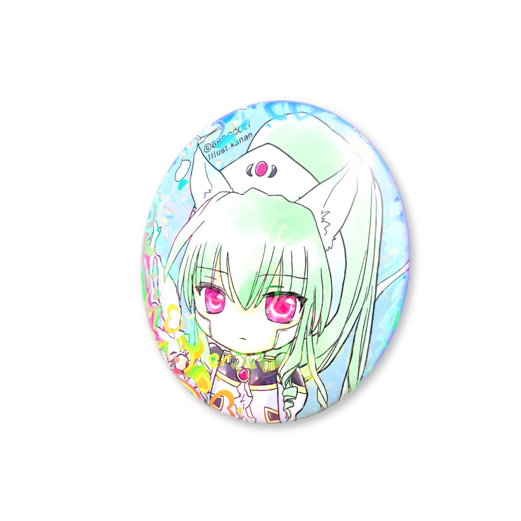 猫耳ヴァニラ ホログラム缶バッジ