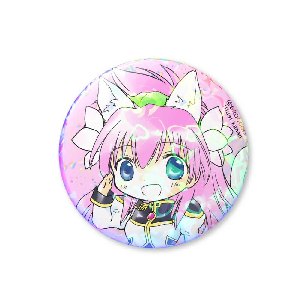 猫耳ミルフィーユ缶バッジ