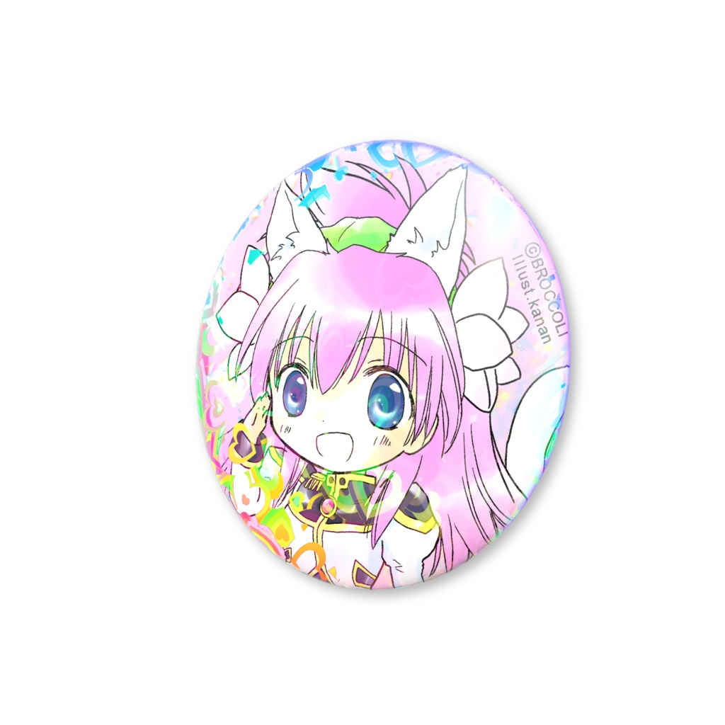 猫耳ミルフィーユ缶バッジ