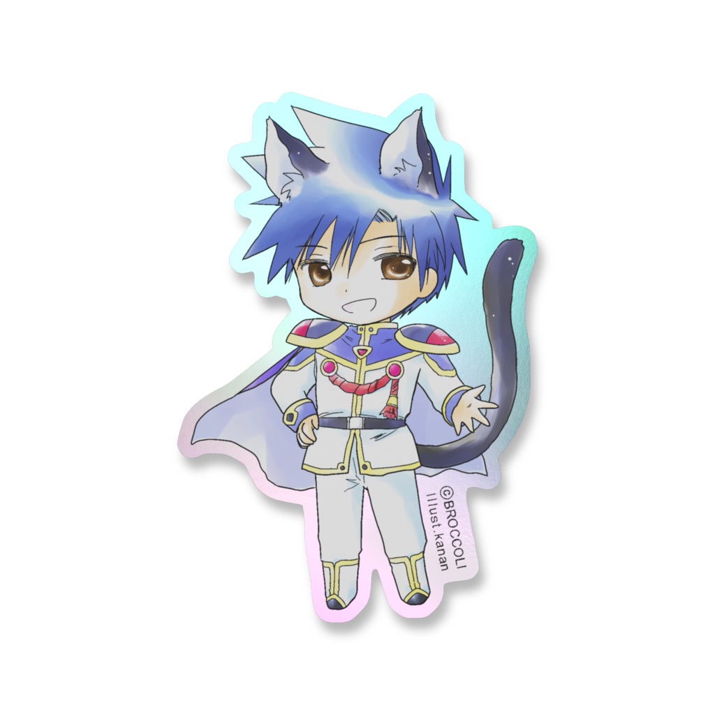 猫耳タクト オーロラスマホステッカー