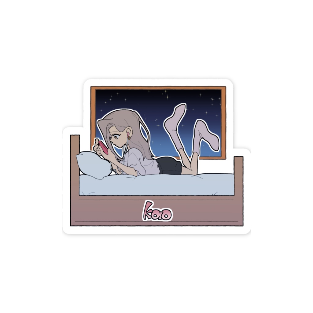 スマホステッカー fragrant 1