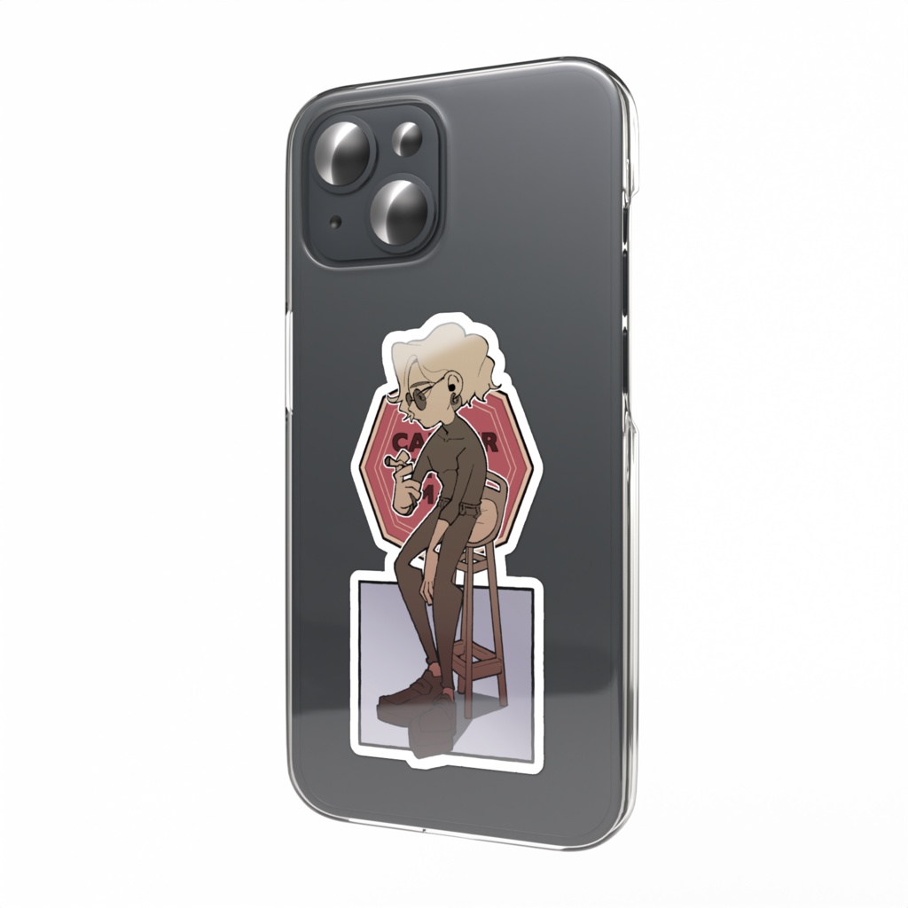 スマホステッカー cancer stick man 2