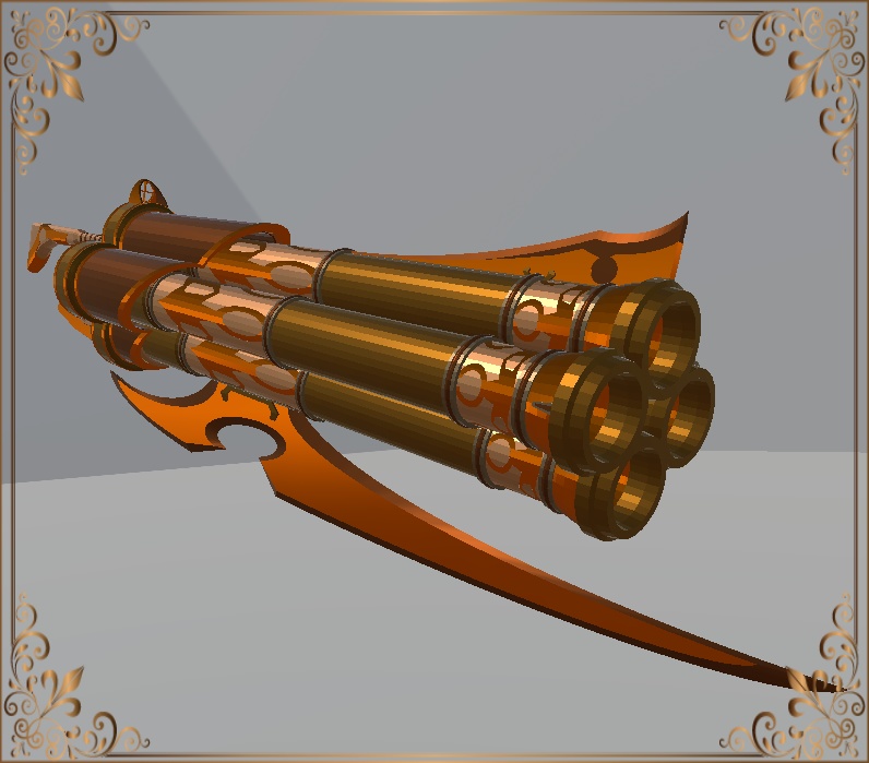 Steampunk Axe Pistol (スチームパンク斧ピストル)