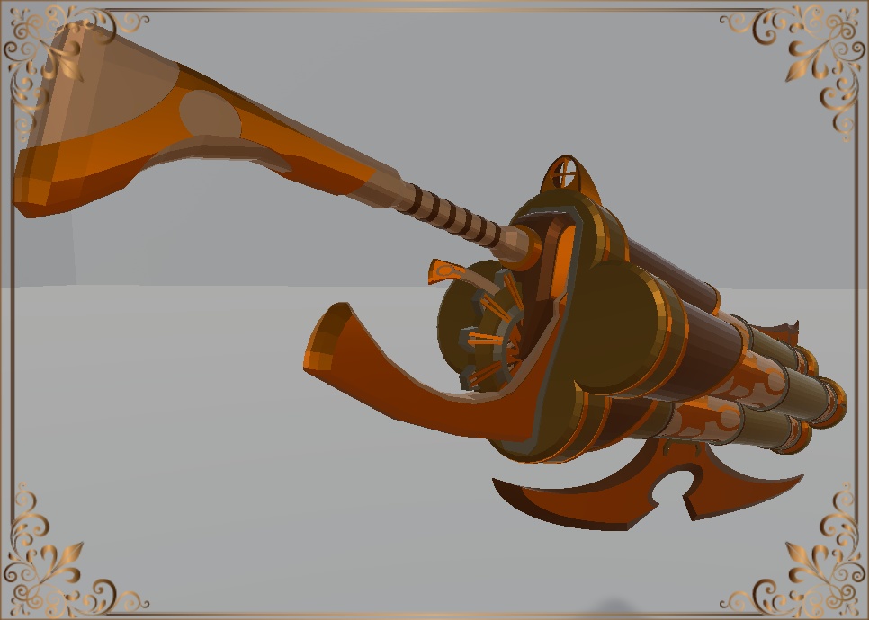 Steampunk Axe Pistol (スチームパンク斧ピストル)