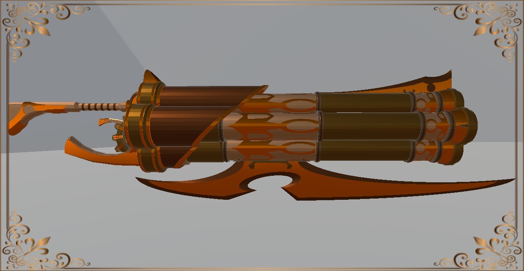 Steampunk Axe Pistol (スチームパンク斧ピストル)