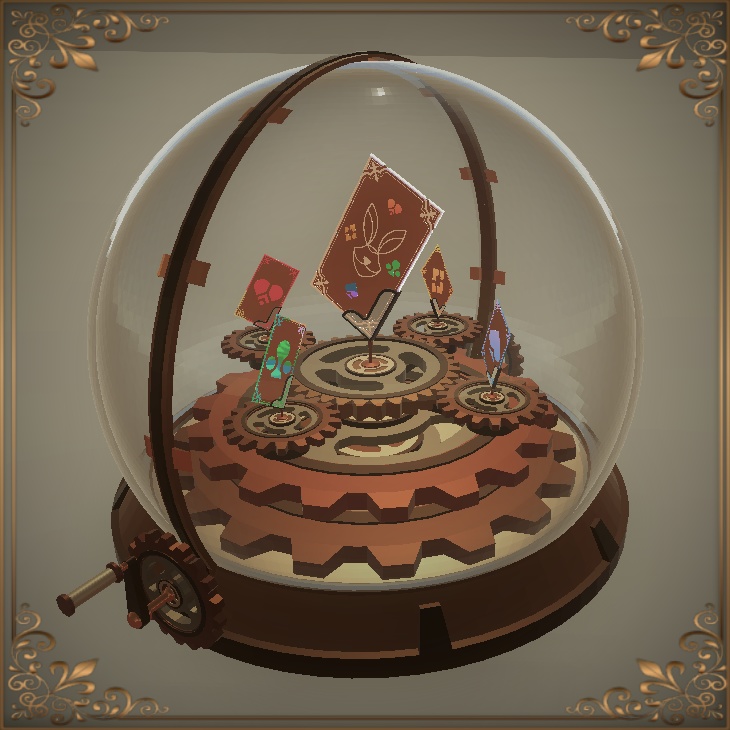 Steampunk Trump Globe Orgel (スチームパンク·トランプ·グローブ·オルゴール)