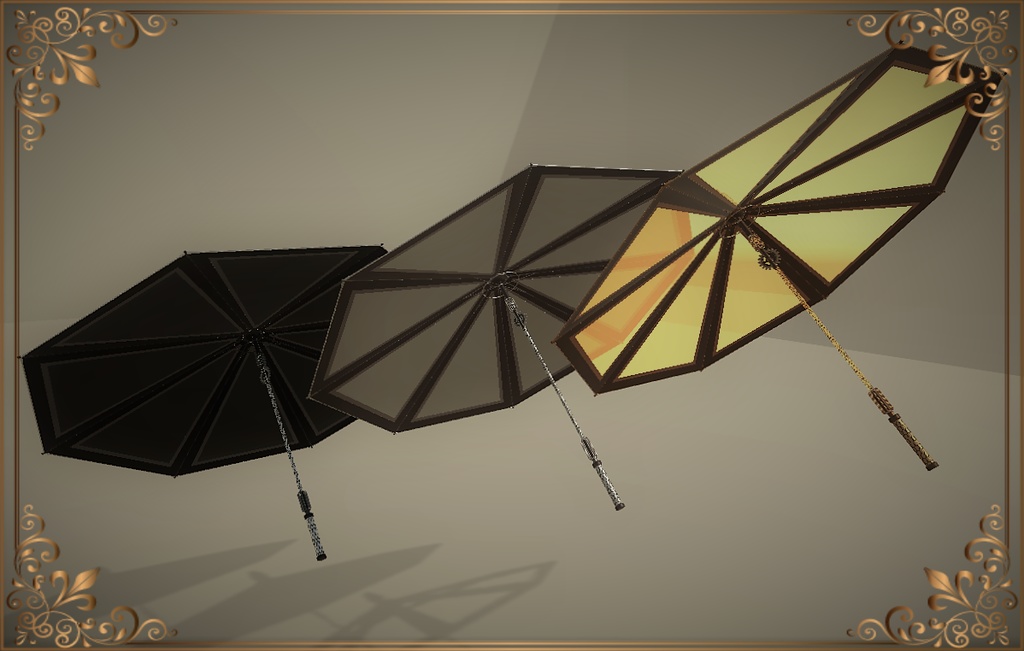 Steampunk umbrella (スチームパンク傘)