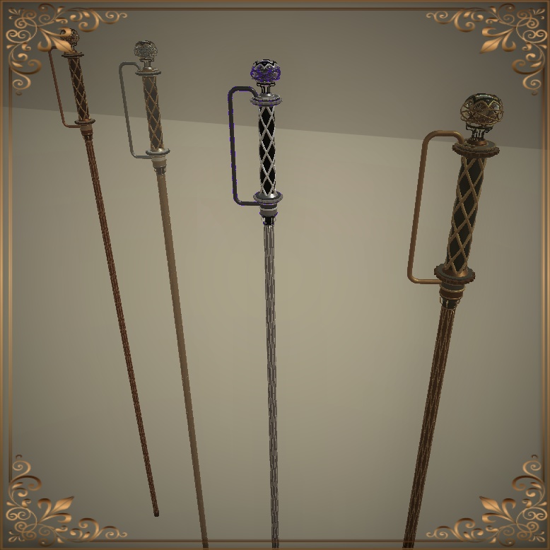 Steampunk combat cane (スチームパンク戦闘杖)