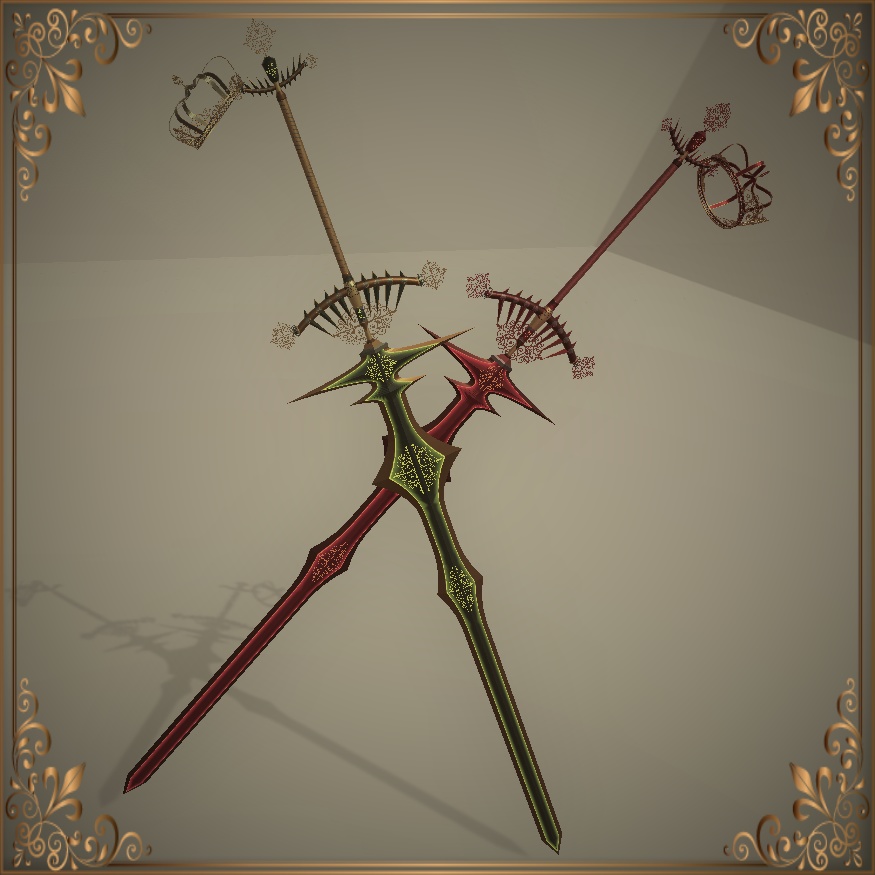 Fantasy style Great Sword and the Crown 「type: Gladius」 (ファンタジー風大剣と王冠【タイプ:グラディウス」)