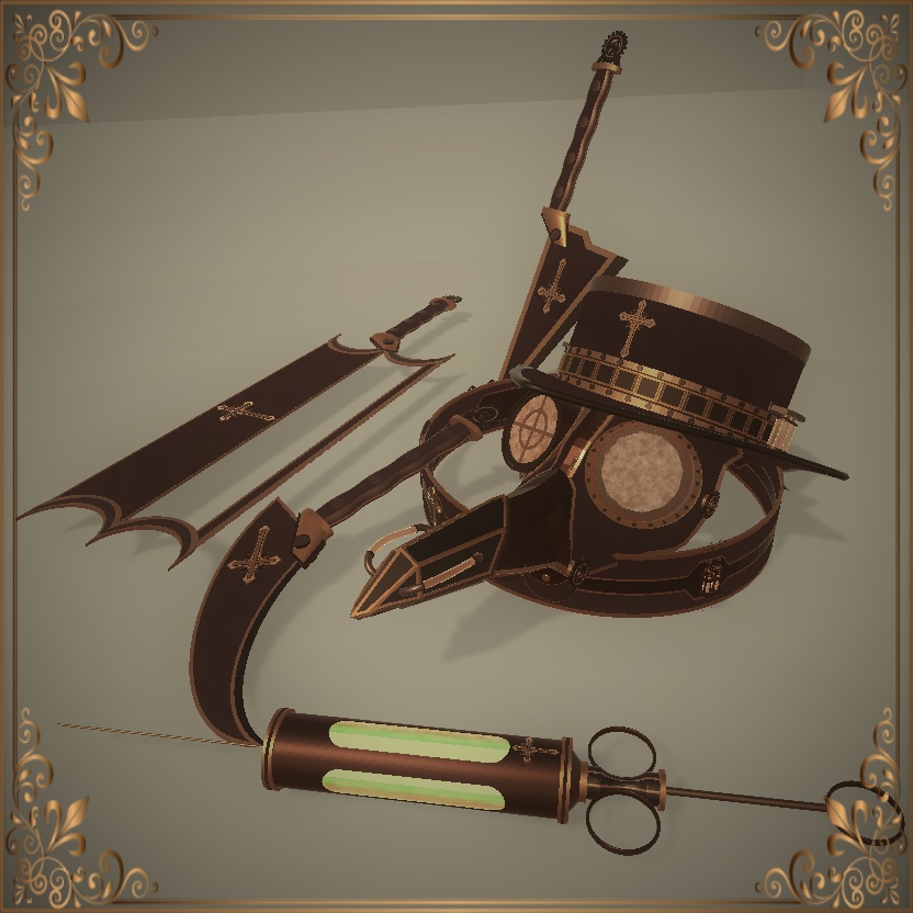 Steampunk plague doctor set (スチームパンクペストドクターセット)