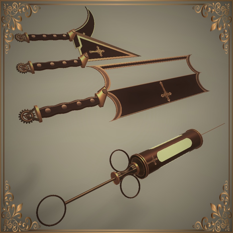 Steampunk plague doctor set (スチームパンクペストドクターセット)