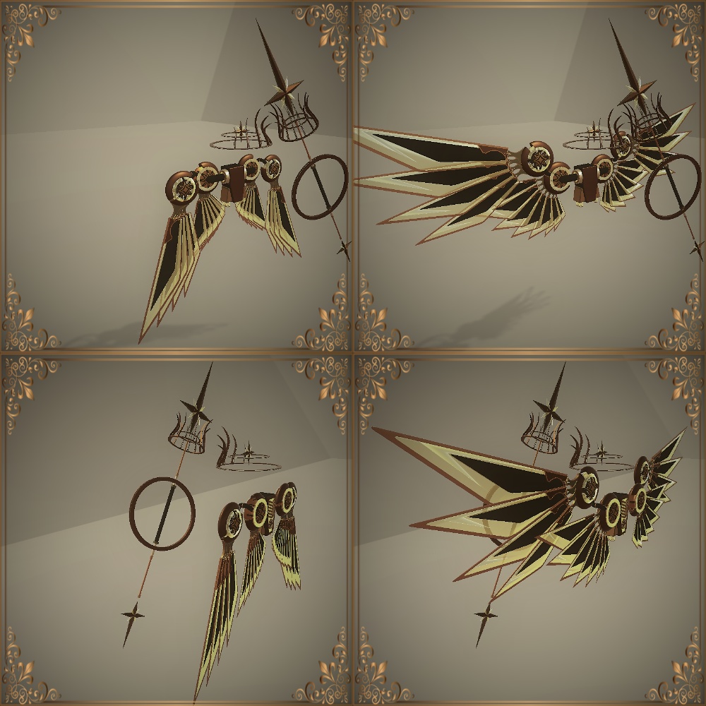 Steampunk wings set Ver.3 (スチームパンク翼セット Ver.3)