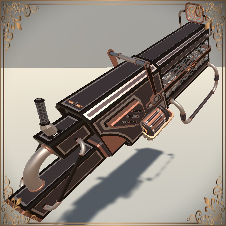 Steampunk machine gun (スチームパンク機関銃)
