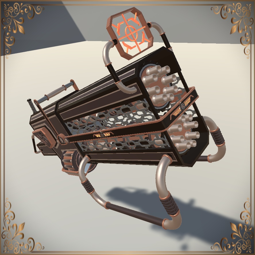 Steampunk machine gun (スチームパンク機関銃)