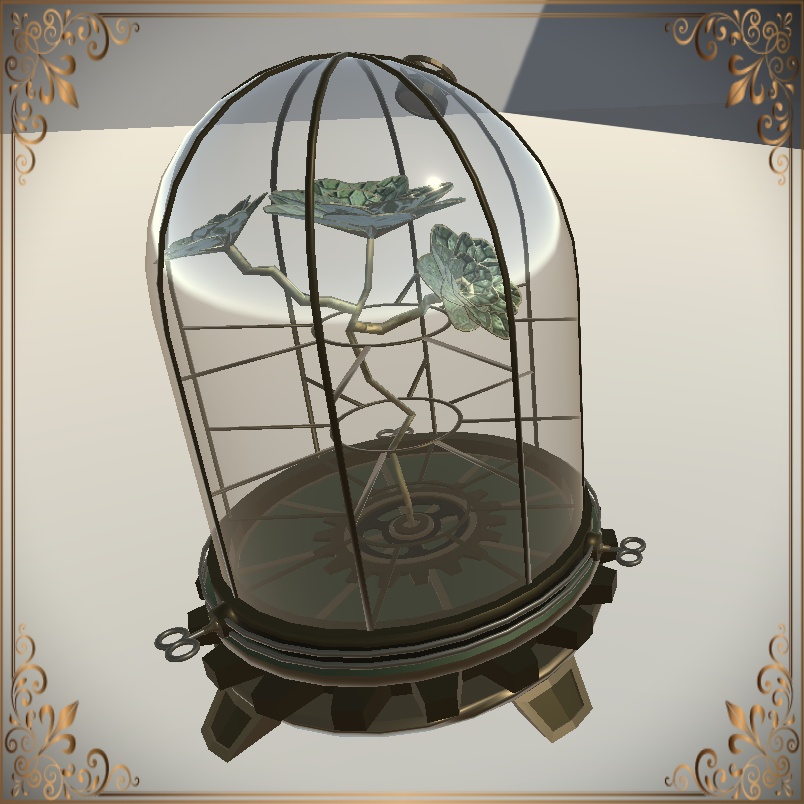 Steampunk Butterfly & Flower Cloche (スチームパンクバタフライ&フラワークローシュ)