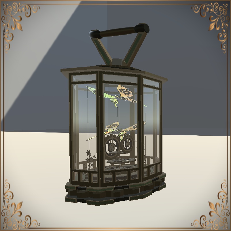 Steampunk Butterfly & Flower Cloche (スチームパンクバタフライ&フラワークローシュ)