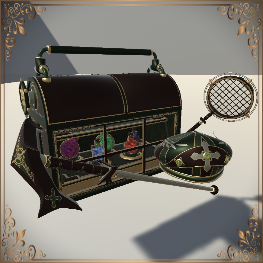 Steampunk herbalist's tools (スチームパンクハーブツール)